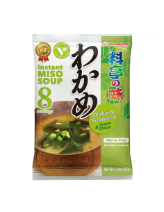 Marukome Instant Ryotei No Aji Miso Soup Wakame Seaweed Vegetarian 152g
