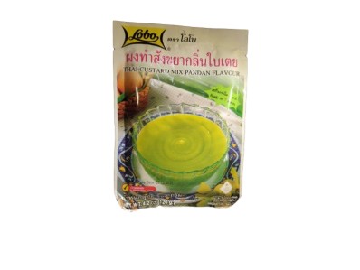 Lobo Thai Custard Mix Pandan Flavour 1 case (120gx24)