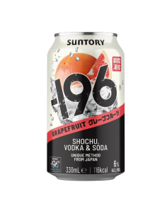 Suntory 196 Grapefruit Shochu & Vodka & Soda (ABV 6%) 330ml