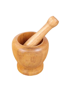 Wooden Mortar & Pestle (Ф7cm)