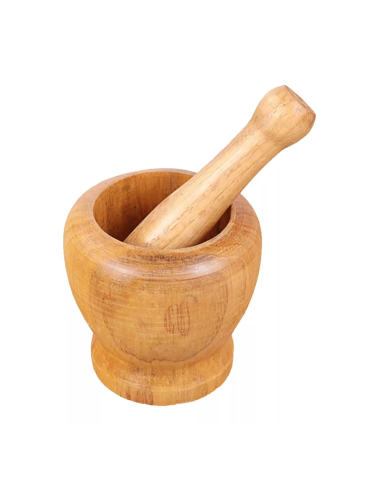 Wooden Mortar & Pestle (Ф7cm)