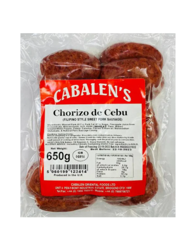 Cabalen Chorizo De Cebu 650g