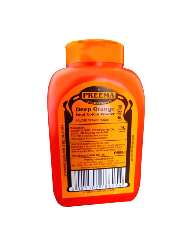 Preema Deep Orange Food Colour 500g