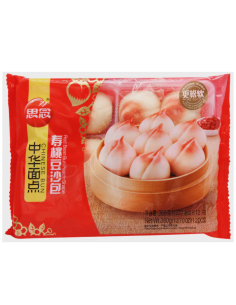 思念桃形紅豆包 360g – 仿真造型甜包子