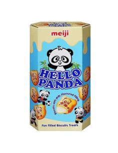 Meiji Hello Panda Biscuits With Milk Flavoured Filling 50g