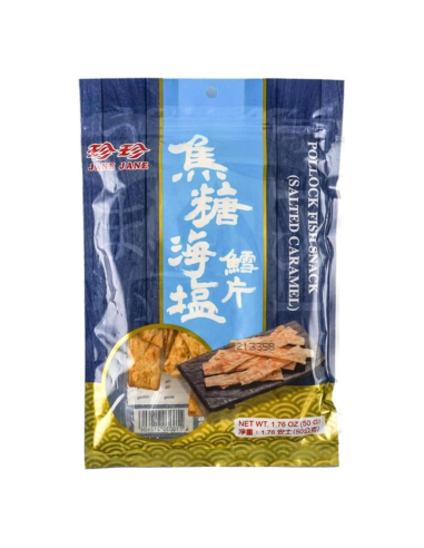 JJ Pollock Fish Snack - Salted Caramel 50g