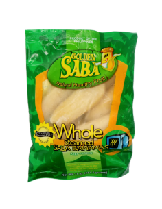 Golden Saba Frozen Cooked Saba Banana Whole Steamed 454g