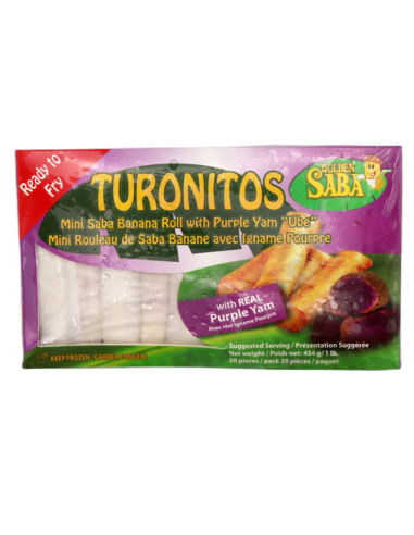 Golden Saba Frozen Banana Rolls with Ube 454g