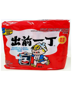 出前一丁 麻油味即食湯麵 100gx5 (Pack of 5)