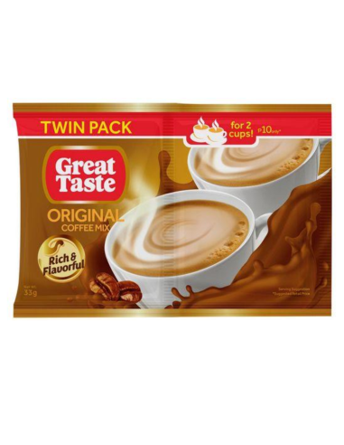 Great Taste Original Coffee 3 in 1 Twin Pack 33g*10