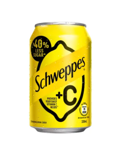 Schweppes +C Lemon Soda (Can) 330ml
