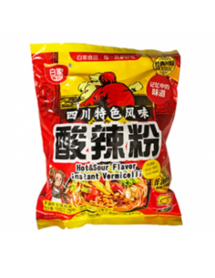 Bai jia Hot & Sour Flavour Instant Vermicelli 105g x 5