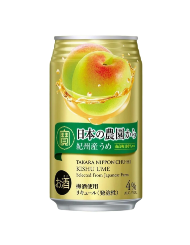 Takara Chu-Hi Nihon no Nouen Ume Cocktail Spritz Ume Plum Flavour 350ml ABV 4%
