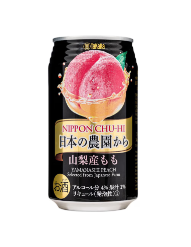 Takara Chu-Hi Nihon no Nouen Peach Cocktail Spritz Peach Flavour 350ml ABV 4%