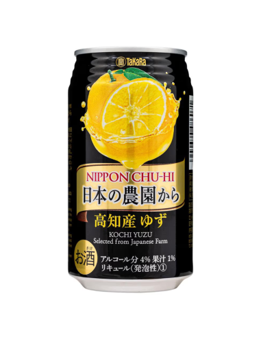 Takara Chu-Hi Nihon no Nouen Yuzu Cocktail Spritz Yuzu Flavour 350ml ABV4%