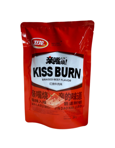 Wei Long Kiss Burn Gluten Snacks Braised Beef 260g