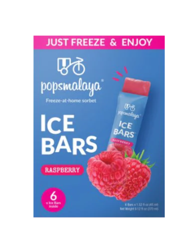 Pops Malaya Ice Bars Raspberry (45ml*6) 270ml