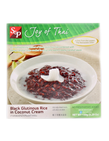 S&P Frozen Black Glutinous Rice in Coconut Cream 150g