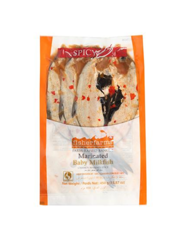 Fisher Farms Babysplit SPICY MARINATED Milkfish (400g-600g)
