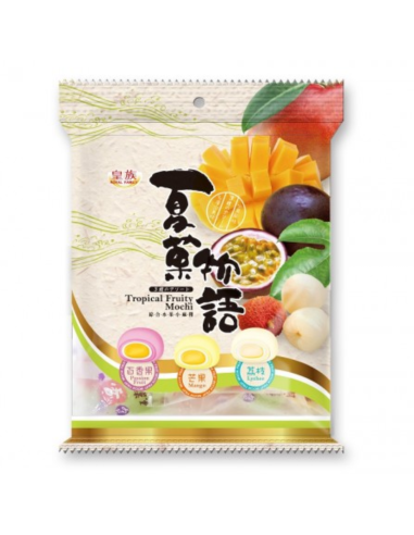 Royal Family Tropical Fruity Mochi (Passion fruit, Mango, Lychee) 120g