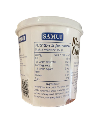 SAMUI VEGAN MASSAMAN CURRY PASTE 1KG - Herbs, spices and other ingr...