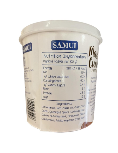 SAMUI VEGAN MASSAMAN CURRY PASTE 1KG - Herbs, spices and other ingr...