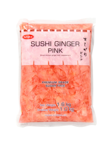 Yutaka Sushi Ginger Pink 1.6Kg