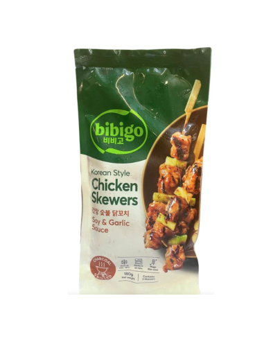 Bibigo Chicken Skewers Soy & Garlic Sauce 180g