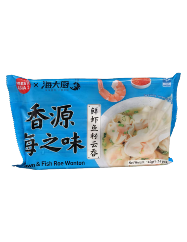 Freshasia Premium Prawn And Fish Roe Wonton 140g