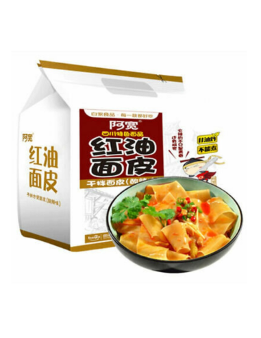 Bai jia Broad Noodle (4pcs) - Sour & Hot 460g