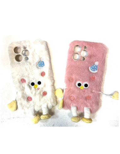 iPhone Case (16 pro max) - 1pc (White / Pink)