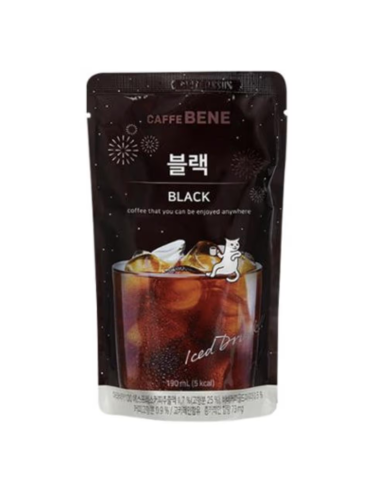 Caffebene Black Coffee Pouch 190ml