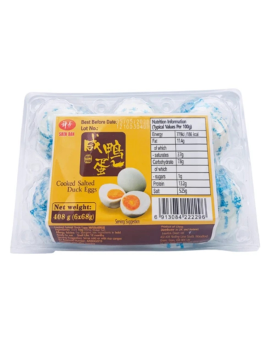 Shen Dan Cooked Salted Duck Eggs 6 Pieces 408g -  - 醃製食品 ZH