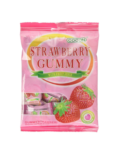Cocon Strawberry Gummy Jelly Sweets 100G -  - Sweet Snacks ZH