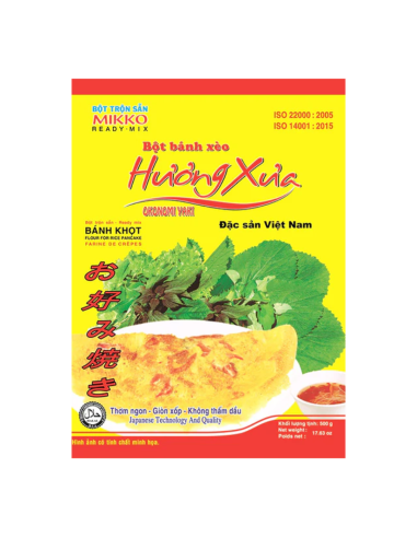 Mikko Flour Huong Xua Flour For Pancake Bot Banh Xeo Huong Xua 500g