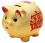 Hy 9" Golden Piggy Bank