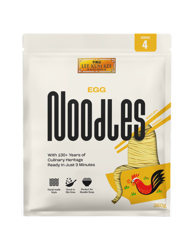 Lee Kum Kee Egg Noodles 1 case (360g x 6)