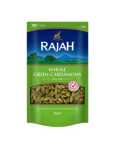 Rajah Whole Green Cardamoms 50g