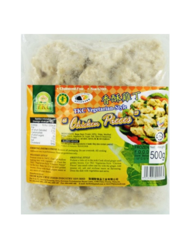 TKC Vegetarian Style Chicken Pieces - 1 case (500g x 30)