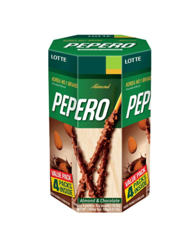 Lotte Pepero Almond Multi Pack 128g -  - 零食 ZH