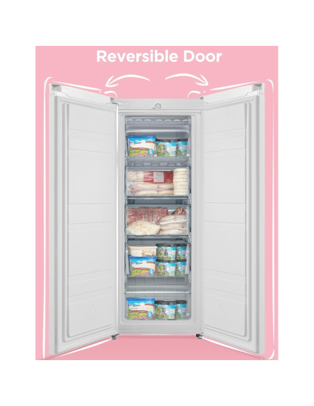 COMFEE 160L Freestanding Upright Freezer with 5 Storage Tiers (AJ0790)