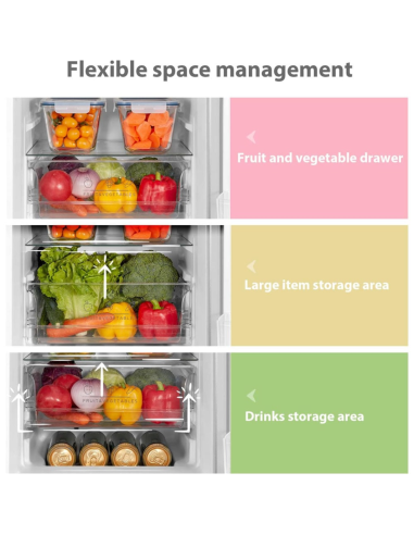 COMFEE 174L Freestanding Low Frost Fridge Freezer (AJ0787)