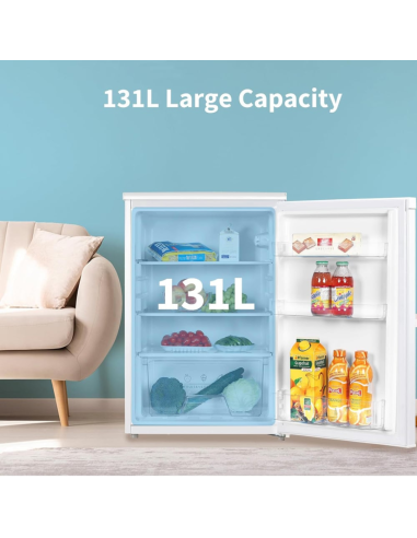 COMFEE 131L Under Counter Larder Fridge with 3 Removable Shelves and Drawer (AJ0393)