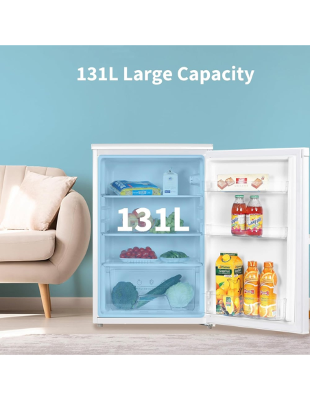 COMFEE 131L Under Counter Larder Fridge with 3 Removable Shelves and Drawer (AJ0393)