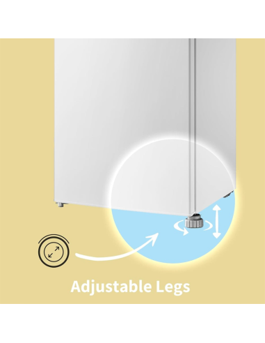 COMFEE 131L Under Counter Larder Fridge with 3 Removable Shelves and Drawer (AJ0393)