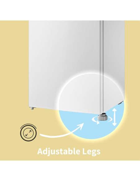 COMFEE 131L Under Counter Larder Fridge with 3 Removable Shelves and Drawer (AJ0393)