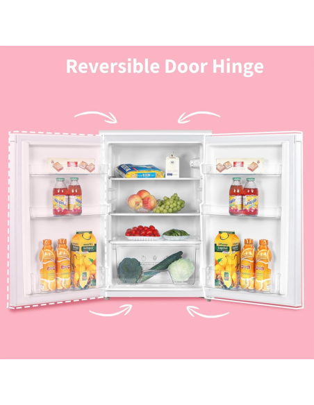 COMFEE 131L Under Counter Larder Fridge with 3 Removable Shelves and Drawer (AJ0393)