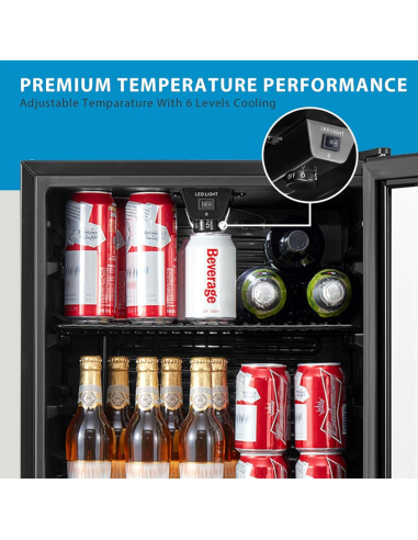 COMFEE 93L Under Counter Drinks Fridge with Adjustable Shelves (AJ0387)