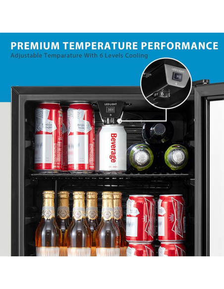 COMFEE 93L Under Counter Drinks Fridge with Adjustable Shelves (AJ0387)