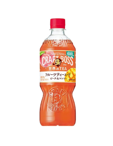 Suntory Craft Boss Peach and Mango Fruit Tea 600ml